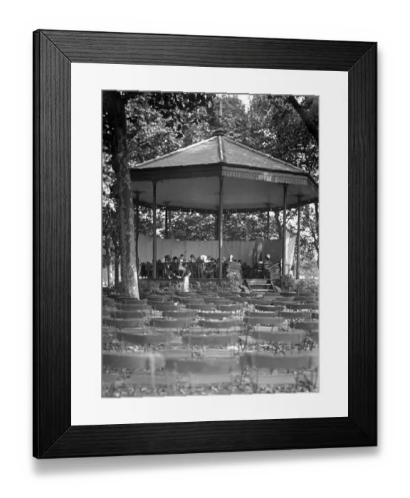 Framed Print : School bandstand in Kent. 1933 Framed Print : School bandstand in Kent. 1933