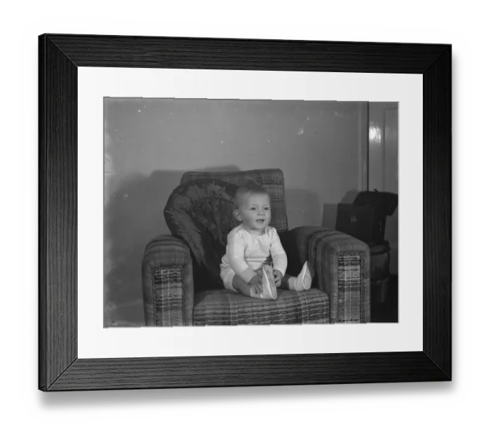 Framed Print : Master Rodney Downton Junior of Sidcup, Kent. 1938 Framed Print : Master Rodney Downton Junior of Sidcup, Kent. 1938