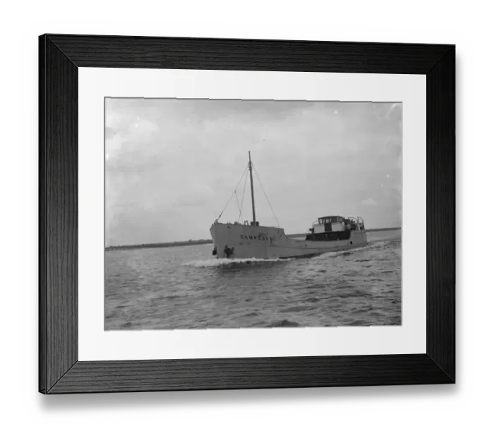 Framed Print : The Camroux motor boat. The boat was built in 1934 for the Newcastle Coal & Shipping Framed Print : The Camroux motor boat. The boat was built in 1934 for the Newcastle Coal & Shipping