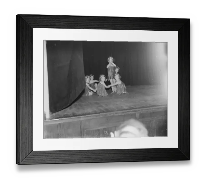 Framed Print : Girls dancing display in Orpington, Kent. 12 June 1937