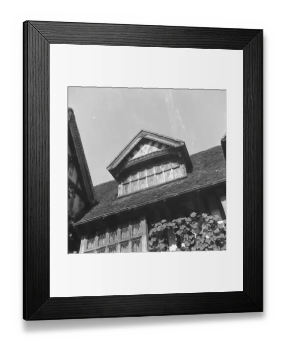 Framed Print : A window with ornamentations at Hever Castle. 1938 Framed Print : A window with ornamentations at Hever Castle. 1938