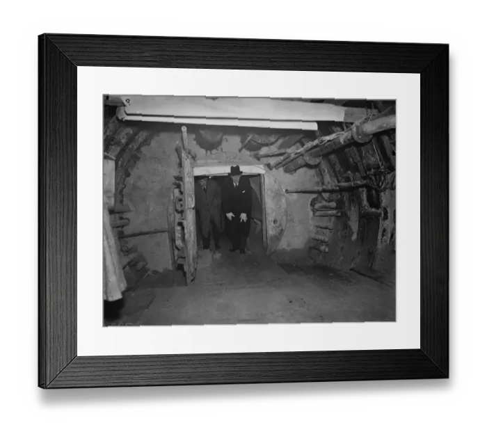 Framed Print : The construction of the Dartford Tunnel, where recently a pilot tunnel was completed Framed Print : The construction of the Dartford Tunnel, where recently a pilot tunnel was completed