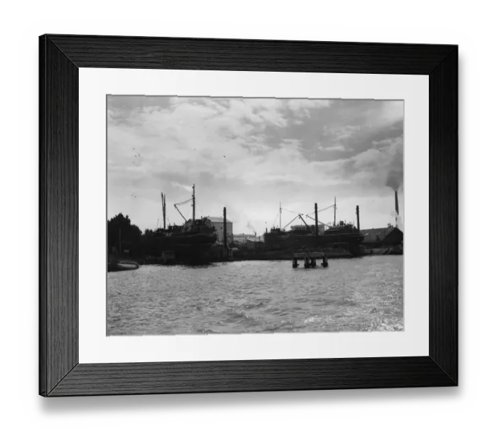 Framed Print : Everards Ship Yard at Greenhithe, Kent on the River Thames. 24 June 1948 Framed Print : Everards Ship Yard at Greenhithe, Kent on the River Thames. 24 June 1948
