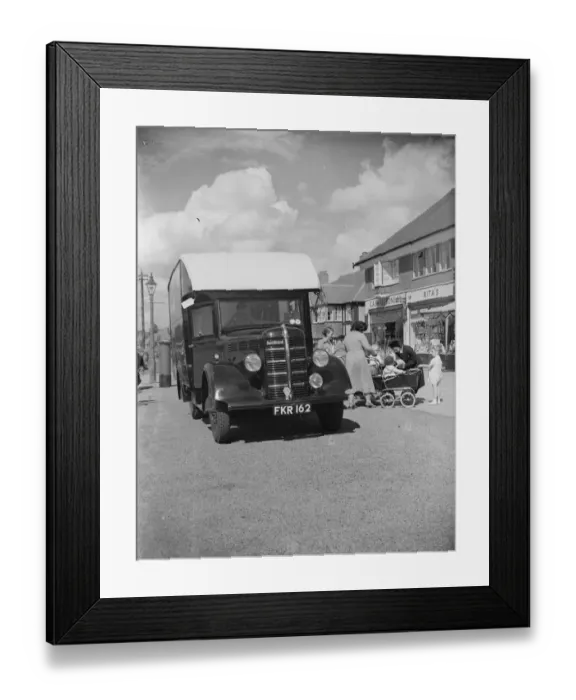 Framed Print : Visiting the Kent County mobile library. 1939 Framed Print : Visiting the Kent County mobile library. 1939