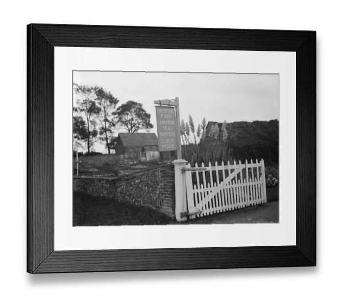 Framed Print : Hostye farm, Cudham. 1935 Framed Print : Hostye farm, Cudham. 1935