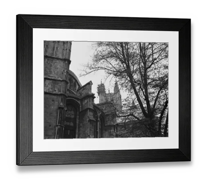 Framed Print : Canterbury Cathedral has repairs done to its spire. 1937 Framed Print : Canterbury Cathedral has repairs done to its spire. 1937