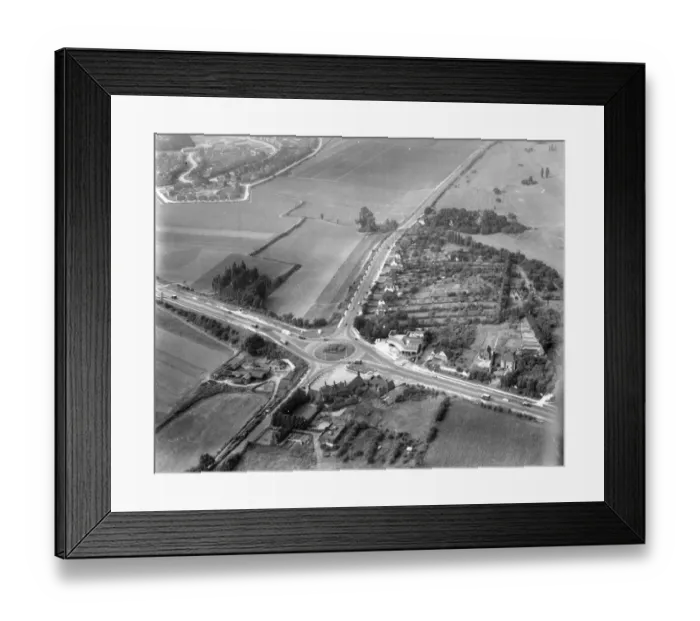 Framed Print : Aerial view of Tollgate on the A2 near Gravesend, Kent. 17 November 1958