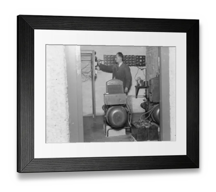 Framed Print : Milking plant. 1935 Framed Print : Milking plant. 1935