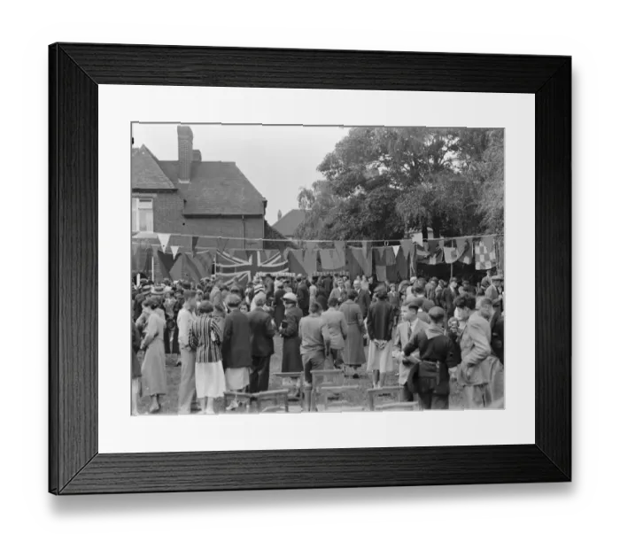 Framed Print : The Mottingham Midsummer Fair in Kent. 1939 Framed Print : The Mottingham Midsummer Fair in Kent. 1939