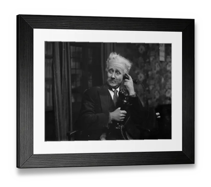 Framed Print : An actor of the the Orpington Dramatic Society in rehearsals. 1936 Framed Print : An actor of the the Orpington Dramatic Society in rehearsals. 1936