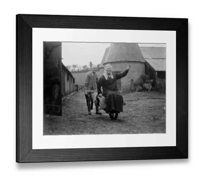 Framed Print : Diamond wedding. Couchma. Franks Farm. Horton Kirby. 1934 Framed Print : Diamond wedding. Couchma. Franks Farm. Horton Kirby. 1934