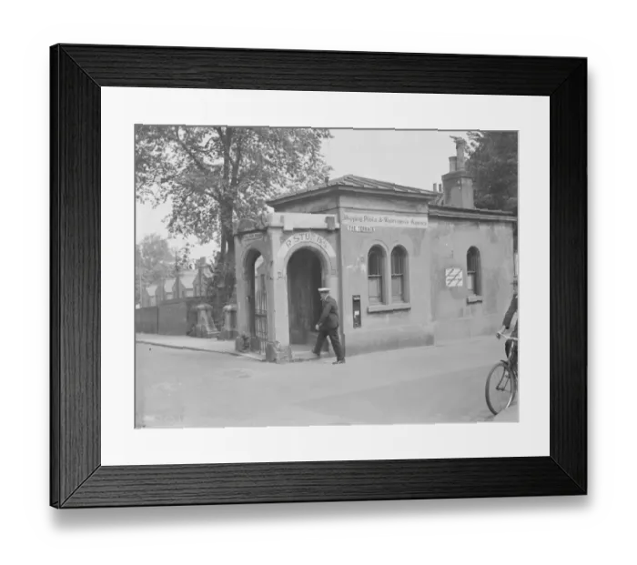 Framed Print : The entrance to a building that is a shipping, pilots and watermens agency Framed Print : The entrance to a building that is a shipping, pilots and watermens agency