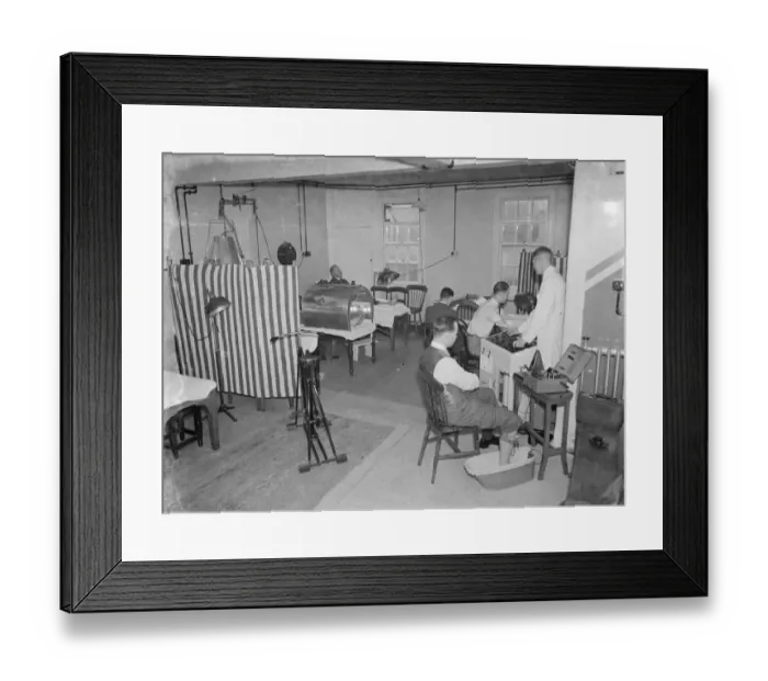 Framed Print : Gravesend Hospital in Kent. The light clinic. 1939 Framed Print : Gravesend Hospital in Kent. The light clinic. 1939