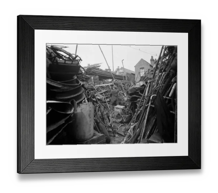 Framed Print : Iron metal and waste merchants. 1937 Framed Print : Iron metal and waste merchants. 1937
