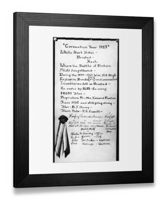 Framed Print : History goes into the champagne bottle An old English custom when the roof of Framed Print : History goes into the champagne bottle An old English custom when the roof of