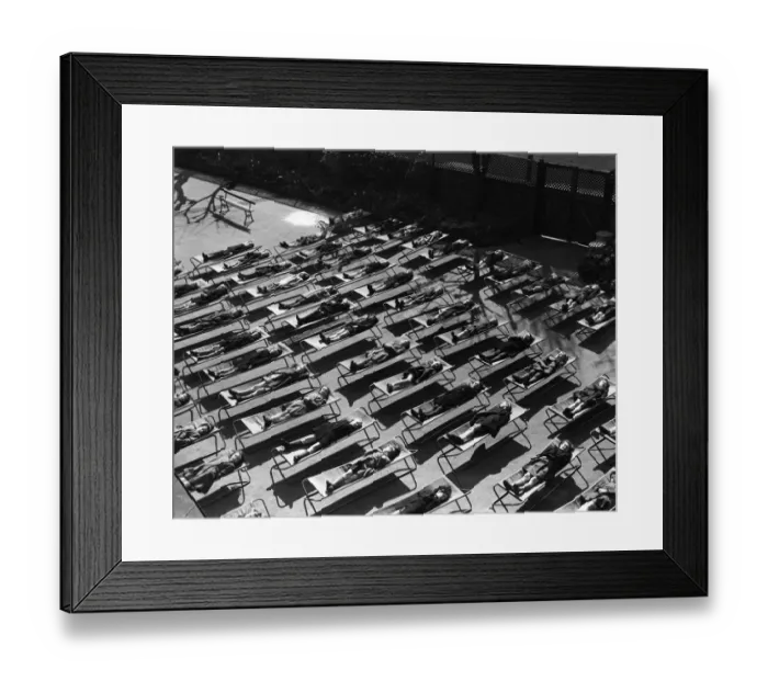 Framed Print : Children sleeping during the day at Wanstead House School in 1946 A TopFoto Framed Print : Children sleeping during the day at Wanstead House School in 1946 A TopFoto