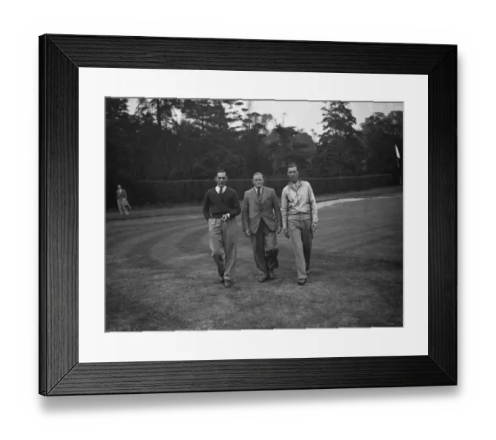 Framed Print : Kents professional golfers union championship in Sidcup, Kent. Alfred Padgham