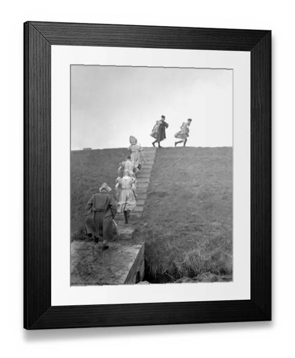 Framed Print : Home defence troops are left in drag as their Christmas charity performance was interrupted Framed Print : Home defence troops are left in drag as their Christmas charity performance was interrupted