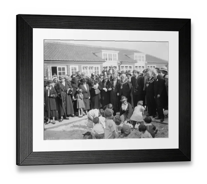 Framed Print : The opening of Margaret McMillan House by HRH Prince Albert, The Duke of York Framed Print : The opening of Margaret McMillan House by HRH Prince Albert, The Duke of York