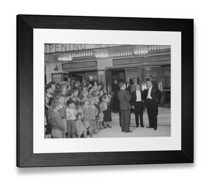 Framed Print : The opening of the Plaza Cinema, Blackfen, Kent. 26 July 1937 Framed Print : The opening of the Plaza Cinema, Blackfen, Kent. 26 July 1937