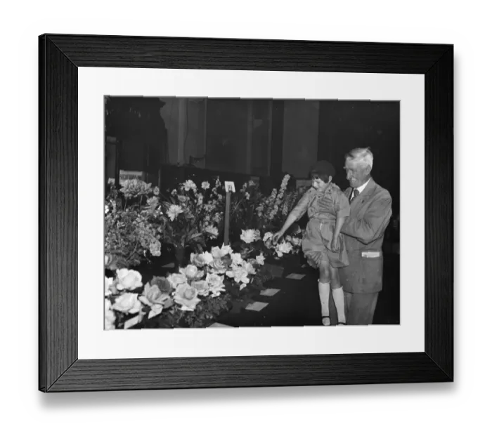 Framed Print : Orpington flower show in Kent. 1936 Framed Print : Orpington flower show in Kent. 1936