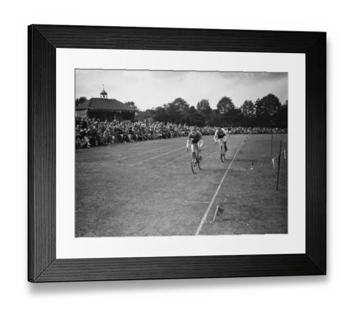 Framed Print : Erith Hospital sports. The ladies bike race. 1938 Framed Print : Erith Hospital sports. The ladies bike race. 1938
