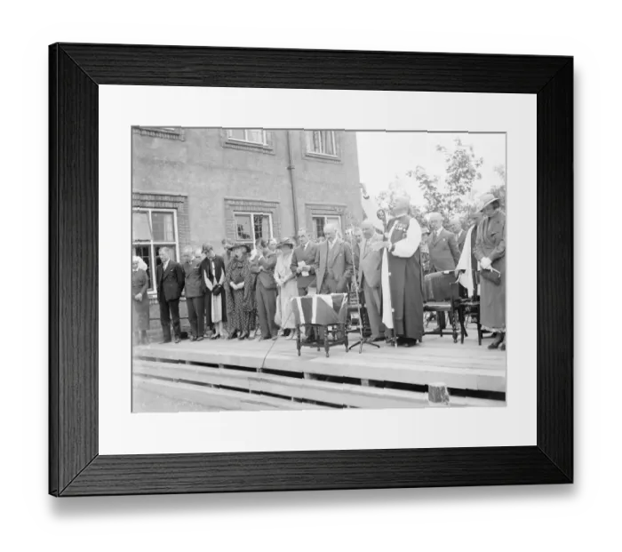 Framed Print : The official opening ceremony of Erith Hospital. 1935 Framed Print : The official opening ceremony of Erith Hospital. 1935