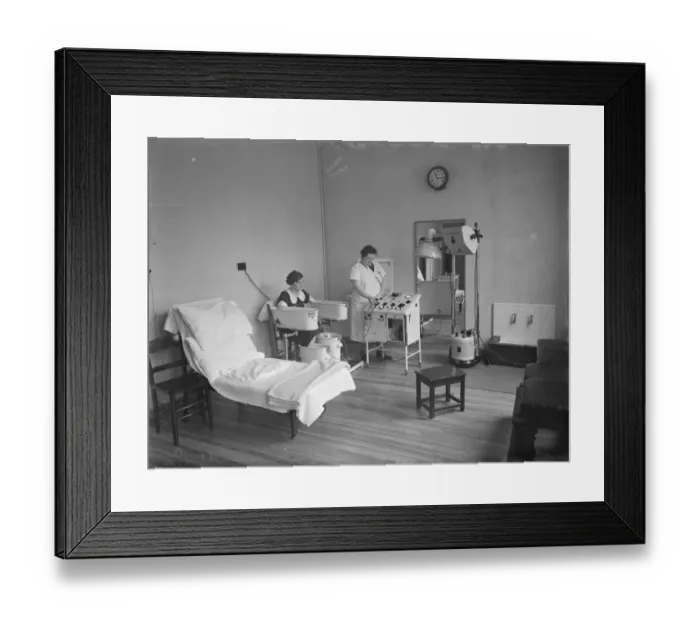 Framed Print : The Sidcup Cottage Hospital in Kent. The clinic centre. 1939 Framed Print : The Sidcup Cottage Hospital in Kent. The clinic centre. 1939