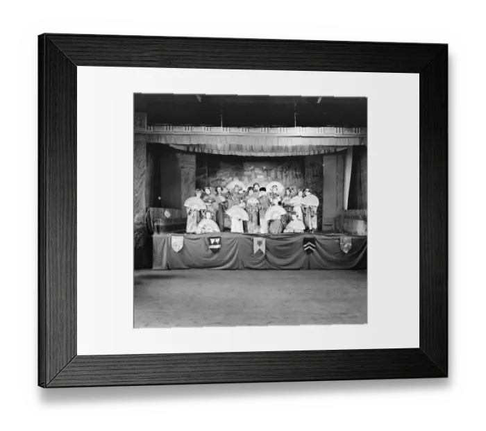 Framed Print : Children from Our Ladys High School in Dartford, Kent, performing a school play