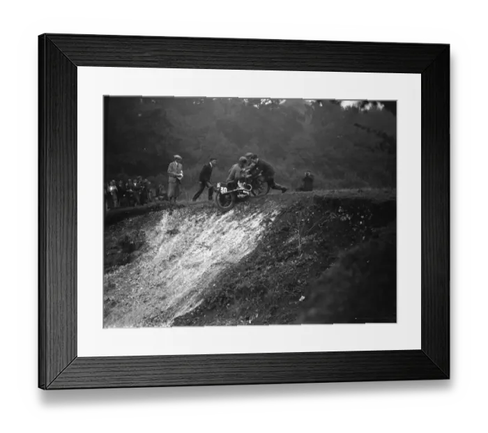 Framed Print : Bermondsey motorcycle scramble at Kingsdown, Kent. 3 October 1937 Framed Print : Bermondsey motorcycle scramble at Kingsdown, Kent. 3 October 1937