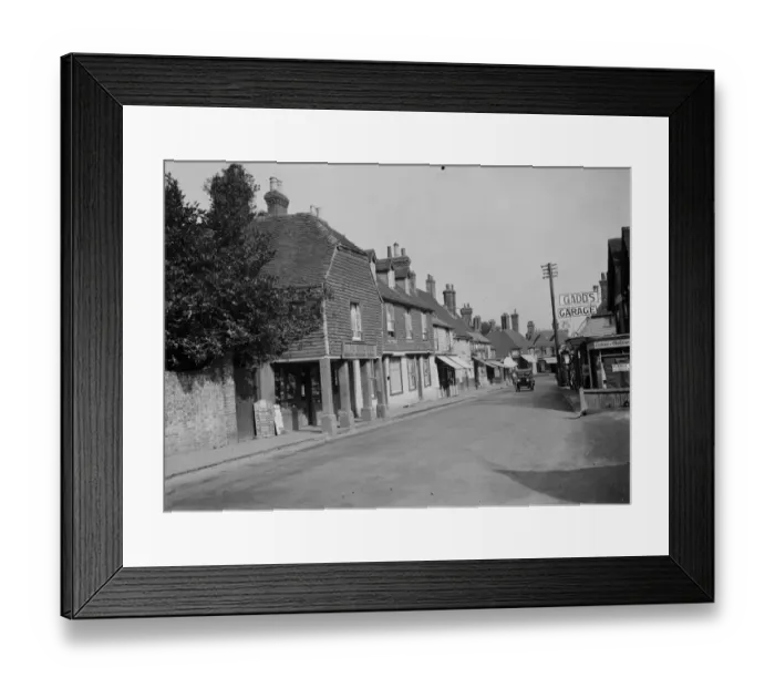 Framed Print : Old cottages, Lamberhurst. 1937 Framed Print : Old cottages, Lamberhurst. 1937