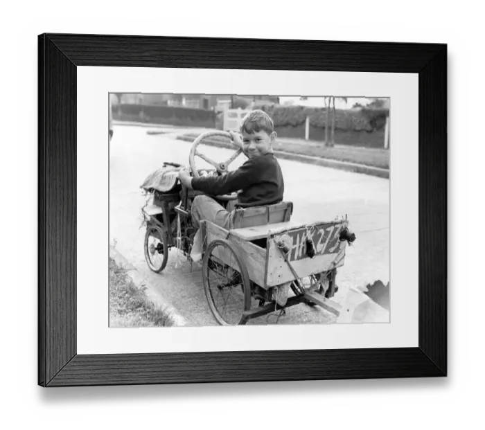 Framed Print : One Old Crock That Won t Be Running it is a home made affair constructed from parts Framed Print : One Old Crock That Won t Be Running it is a home made affair constructed from parts