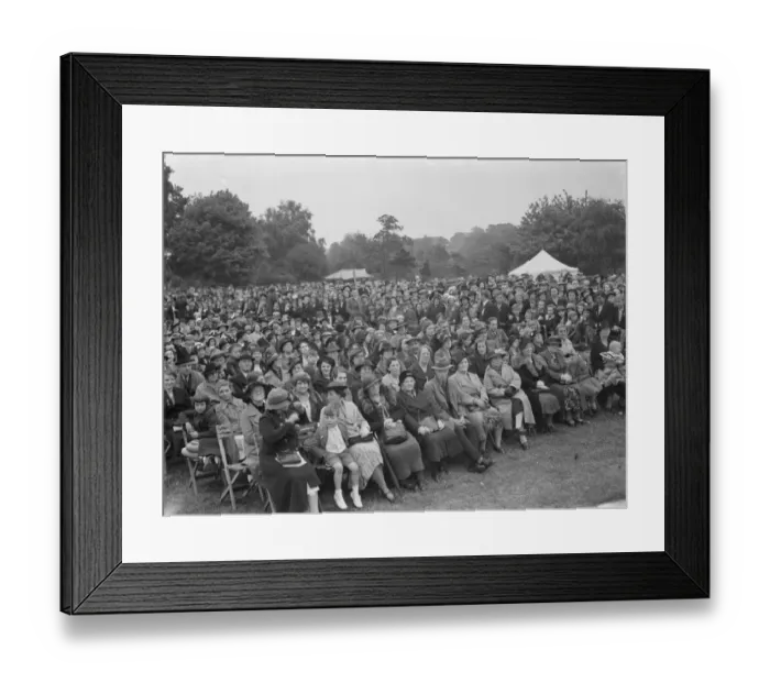 Framed Print : The crowd at the Dartford Carnival in Kent. 1939