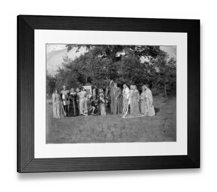 Framed Print : Miss C. Hall, Pagent, Kent Womens Institute, Group. 1934 Framed Print : Miss C. Hall, Pagent, Kent Womens Institute, Group. 1934