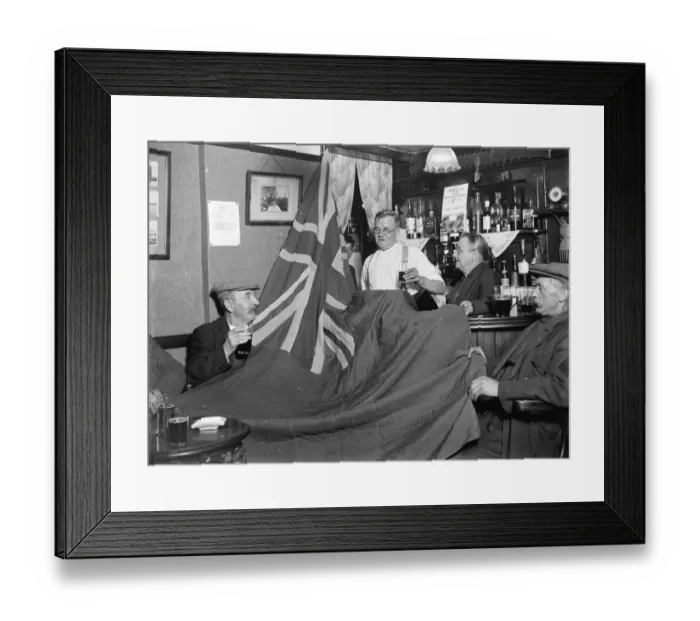 Framed Print : Greenhithe British Legion flag. 1935 Framed Print : Greenhithe British Legion flag. 1935