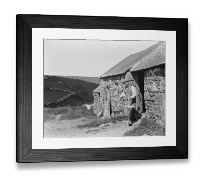 Framed Print : The blind farmer, Ghypraze Pendeen. 1936 Framed Print : The blind farmer, Ghypraze Pendeen. 1936