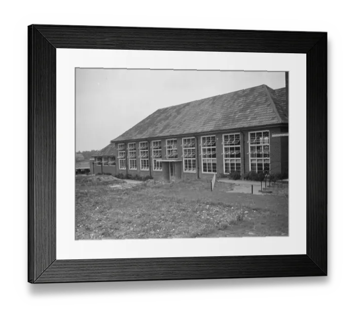 Framed Print : The Orpington Central School for John Gibbs in Kent. 1938 Framed Print : The Orpington Central School for John Gibbs in Kent. 1938
