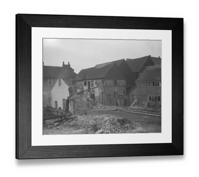Framed Print : Demolition of the Shoreham Paper Mill. 10 February 1936 Framed Print : Demolition of the Shoreham Paper Mill. 10 February 1936