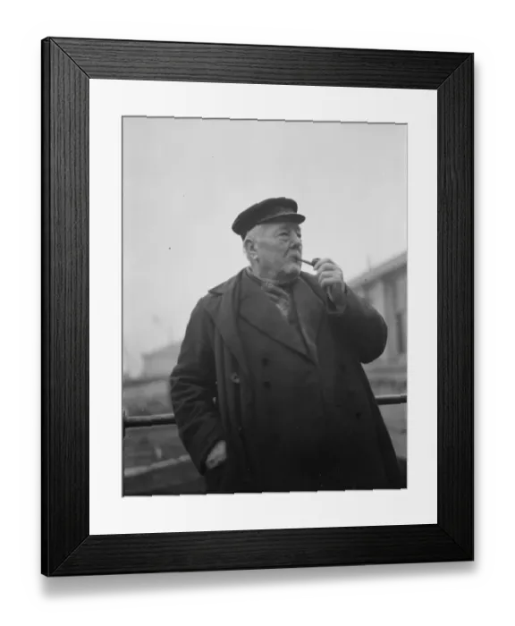 Framed Print : Mr Harry Bates an old salt of Gravesend in a pose. 1938 Framed Print : Mr Harry Bates an old salt of Gravesend in a pose. 1938