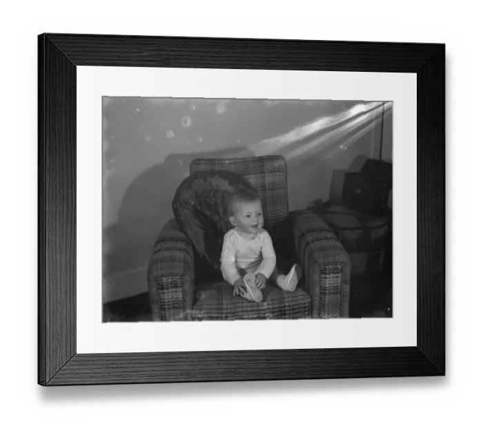 Framed Print : Master Rodney Downton Junior of Sidcup, Kent. 1938