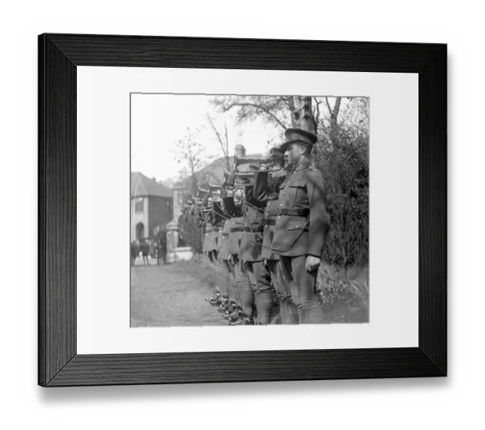 Framed Print : Buglers at Eltham, Kent. 1934 Framed Print : Buglers at Eltham, Kent. 1934