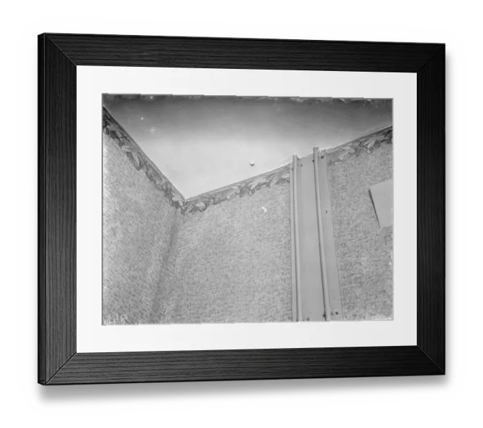 Framed Print : Water damage to a ceiling from geyser burst at Petts Wood, Kent. 12 April 1938
