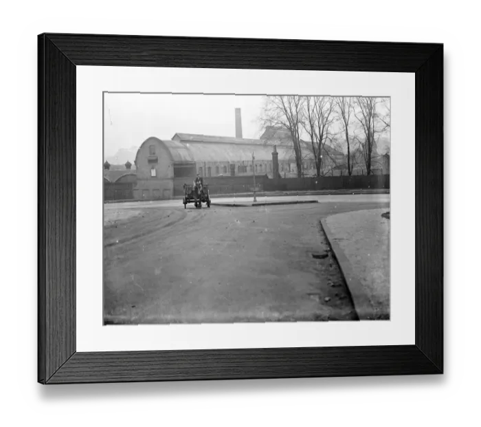 Framed Print : A horse and cart driving past the Joynsons Paper Mill at Saint Marys Cray, Kent. 1933 Framed Print : A horse and cart driving past the Joynsons Paper Mill at Saint Marys Cray, Kent. 1933