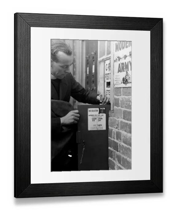 Framed Print : Horsmonden sub post office 149 - Modern Army poster on the wall next to letterbox Framed Print : Horsmonden sub post office 149 - Modern Army poster on the wall next to letterbox