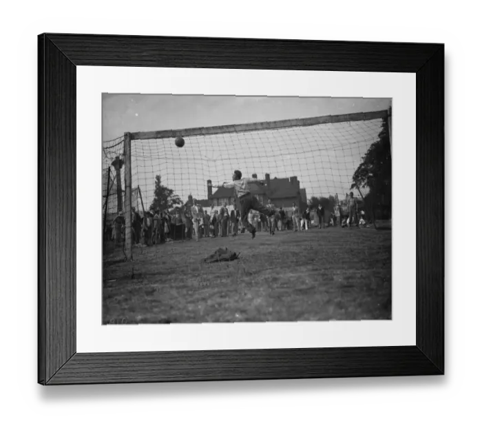 Framed Print : Dartford grammer school fete. Penalty contest. 1938