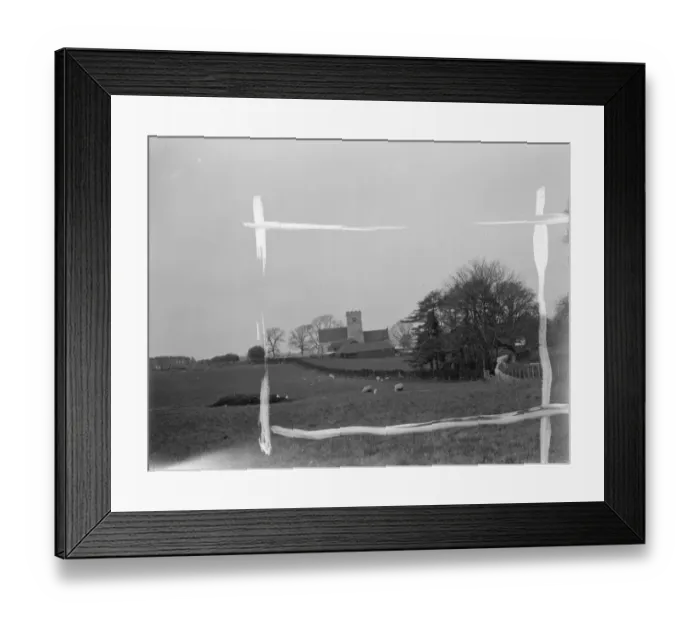 Framed Print : A general view of Throwley Church, Kent. 1937 Framed Print : A general view of Throwley Church, Kent. 1937