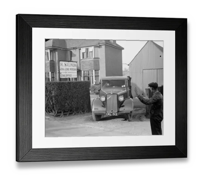 Framed Print : One of the delivery lorries from H Salmon, Coal and Coke Merchants, in Orpington, Kent Framed Print : One of the delivery lorries from H Salmon, Coal and Coke Merchants, in Orpington, Kent