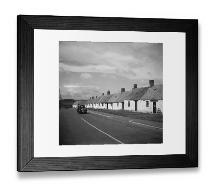 Framed Print : Miners cottages in Northumberland. 1938 Framed Print : Miners cottages in Northumberland. 1938