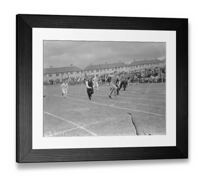 Framed Print : Dartford technical college sports. The parents race. 1939 Framed Print : Dartford technical college sports. The parents race. 1939