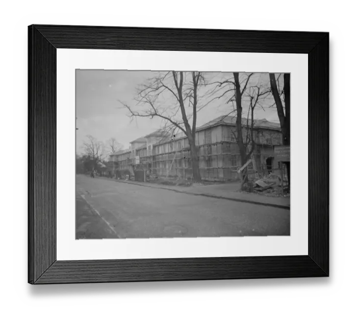 Framed Print : Construction of the new Territorial Army Headquarters at Lamorbey, Kent